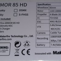 makerfire armor 85 hd