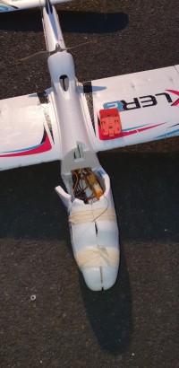 bixler crashed   nose damage