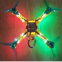 Clyde quadcopter. A HobbyKing Ghost 250 named after the orange ghost from PacMan.
