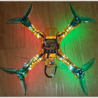 Clyde quadcopter. A HobbyKing Ghost 250 named after the orange ghost from PacMan.