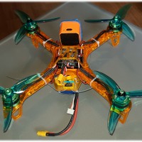 Clyde quadcopter. A HobbyKing Ghost 250 named after the orange ghost from PacMan.