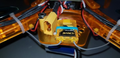 Receiver on the Clyde quadcopter.