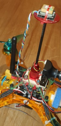 Clyde quadcopter upgraded to FPV.