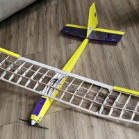 eclipse   part built wing resting on fuselage  