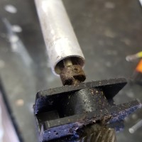 graupner helimax   tail rotor assembly drive at engine end