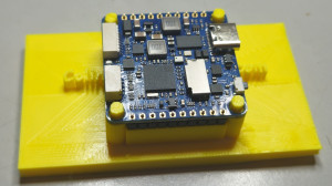 Matek H743 slim V4 on soldering jig