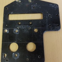 micro mold lark 2 25   engine and rotor drive mount plate