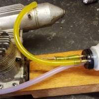 micro mold lark 2   engine on bench mount