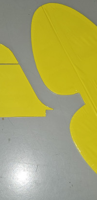 horizontal   vertical stabalisers covered